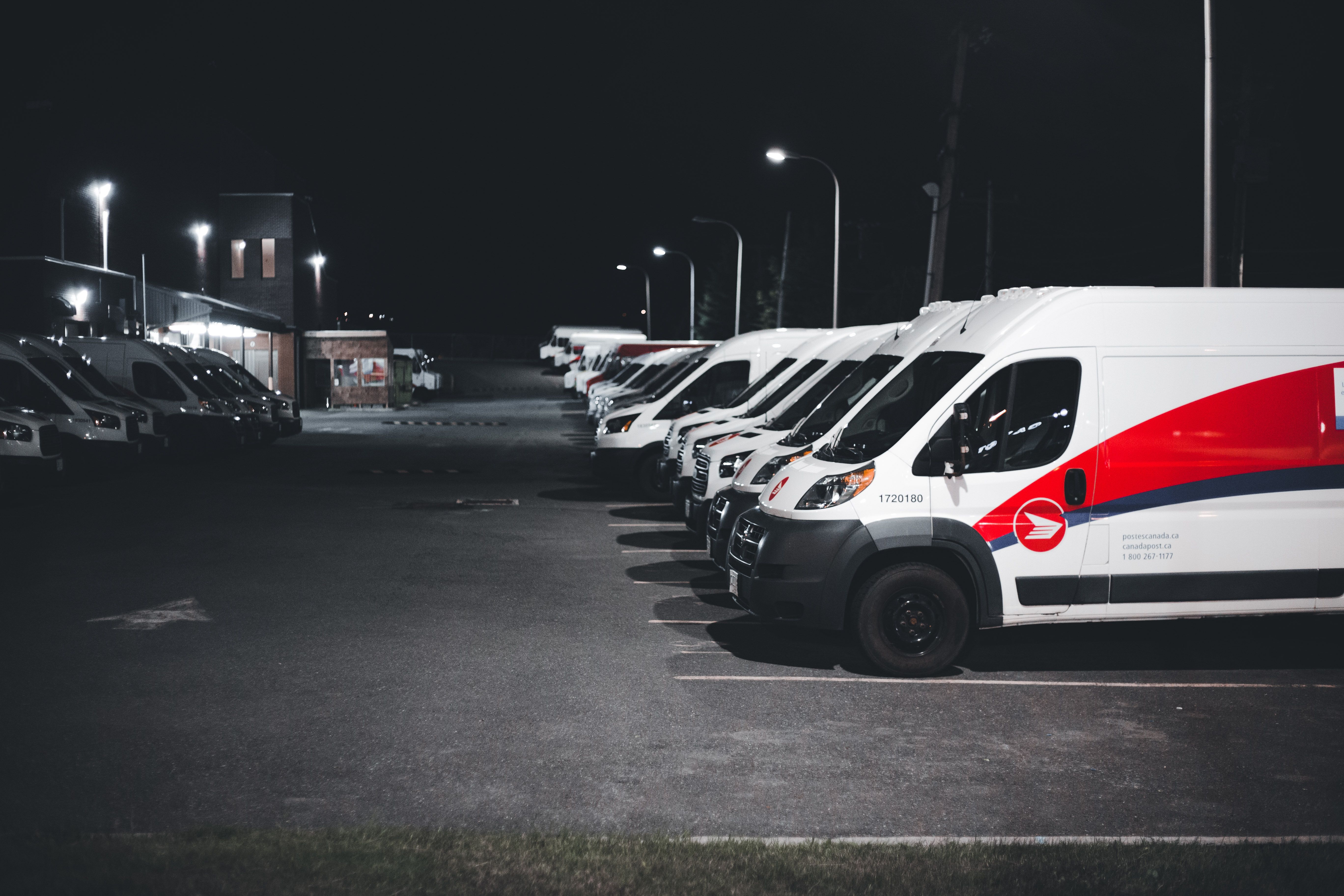Vehicles back at depot uploading footage